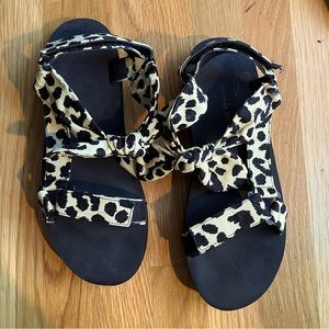 Loeffler Randall Leopard Sandals